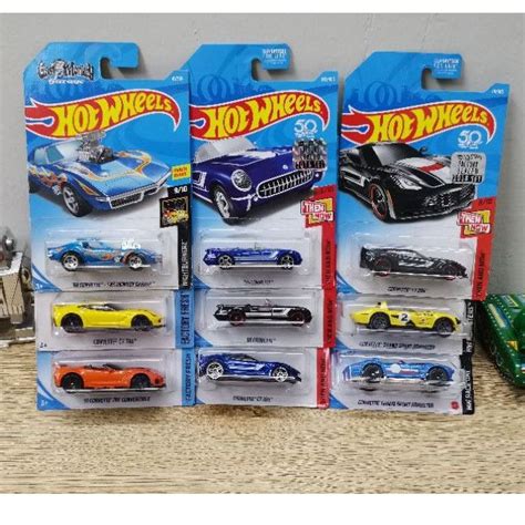 HOT WHEELS CORVETTE C7 C6 Original Mattel Shopee Malaysia