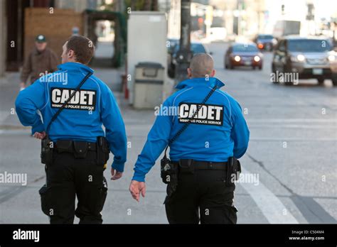Winnipeg Police Service Cadet Patrol Portage Avenue In Winnipeg