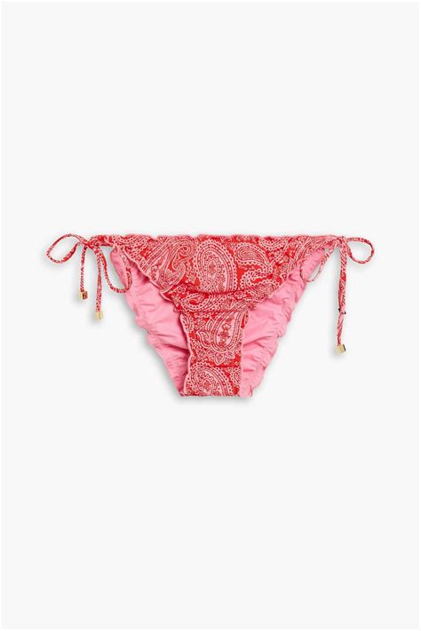 HEIDI KLEIN Reversible Paisley Print Low Rise Bikini Briefs THE OUTNET