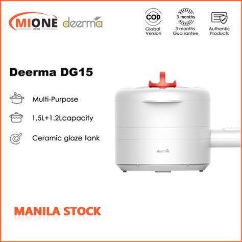 MioneDeerma Multi Function Electric Cooker DG15 Electric Hot Pot Non Stick Pan Big Capacity