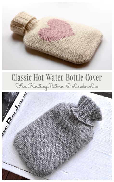 Simple Hot Water Bottle Cover Free Knitting Patterns Knitting Pattern