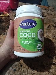 Enature Aceite de Coco Orgánico Sin Olor ni Sabor 1 l Amazon mx