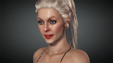 3D Model MarySue Bikini 3D VR Model VR AR Low Poly CGTrader