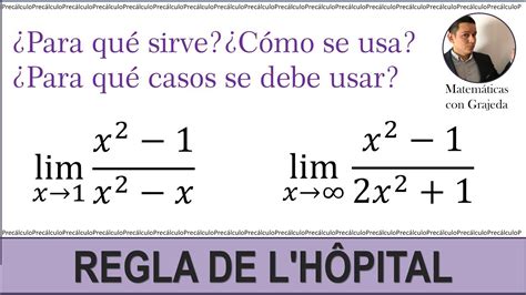 Regla de LHôpital Ejercicios 1 y 2 Desde cero YouTube