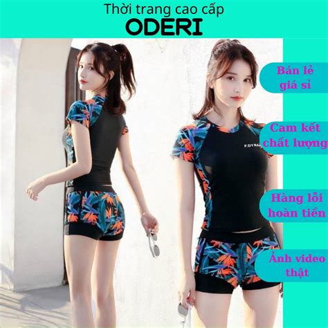 BIKINI LOẠI ĐẸP Đồ bơi nữ bikini HAI MẢNH NGẮN TAY QUẦN ĐÙI HOẠ TIÉT Shopee Việt Nam