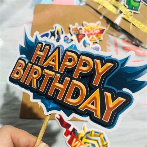 Mobile Legends Birthday Banner Letter P Printable Birthday Mobile