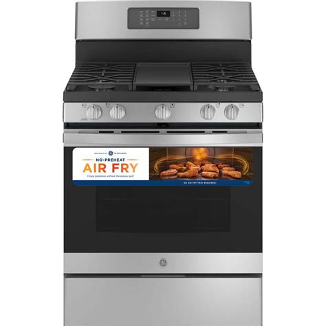 Ge 30 In 50 Cu Ft Gas Range With Self Cleaning Convection Oven And