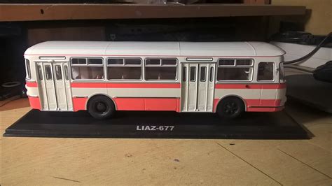Масштабная модель городского автобуса ЛиАЗ-677 в масштабе 1:43 - YouTube