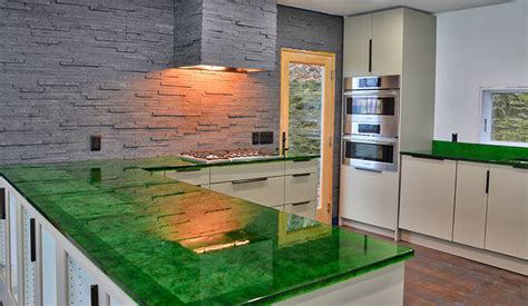 25 Gorgeous Recycled Glass Kitchen Countertops Home Decoration And Inspiration Ideas