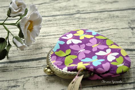 Купить Кошелек женский кошелек монетница кошелек для мелочи "Бабочки ...