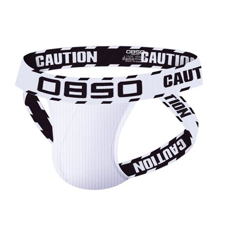 Kpoplk Mens Brazilian Bikini V Shaped Pouch Enhancing Low Waist Thong Underwear White L