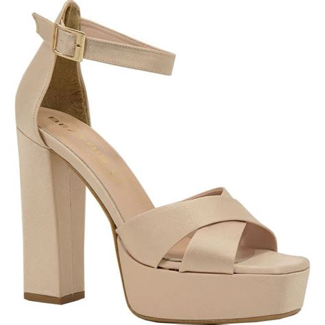 PieDini Γυναικεία Πέδιλα Nude με Χοντρό Ψηλό Τακούνι και Φιάπα BestPrice gr