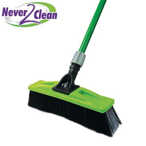 350mm Sabco Extra Strong Bristle Broom With Handle Never 2 Clean Pty Ltd