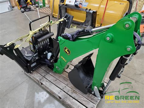 SOLD LIKE NEW John Deere 260 Backhoe W 12 Bucket ReGreen Equipment