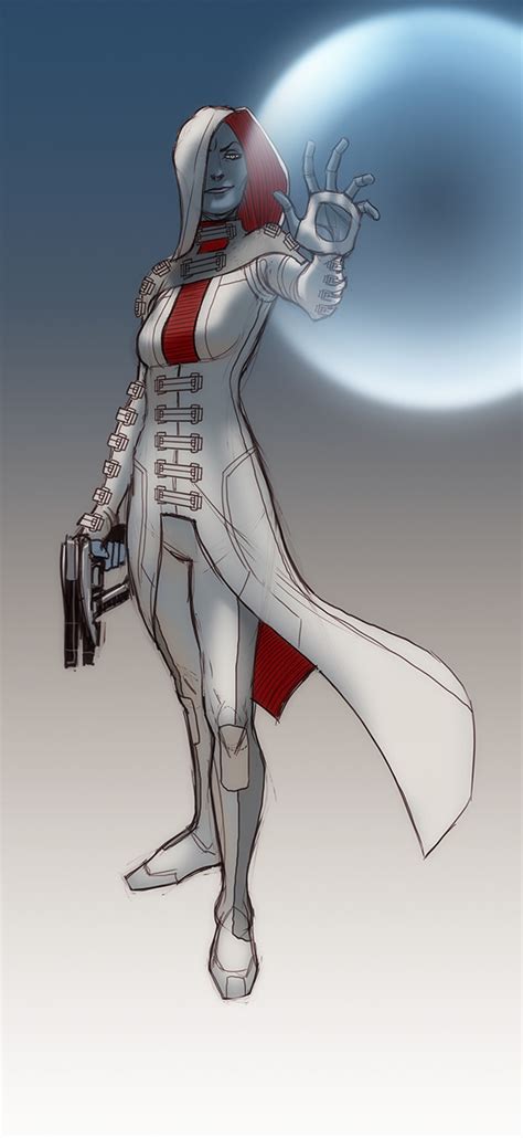 Mass Effect Asari Concept Art