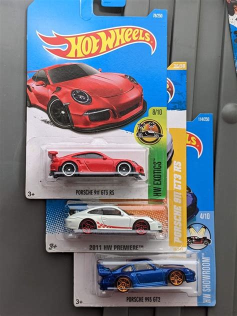 Hot Wheels Porsche 911 GT3 RS 993 GT2 Lot Hobbies Toys Toys Games On Carousell