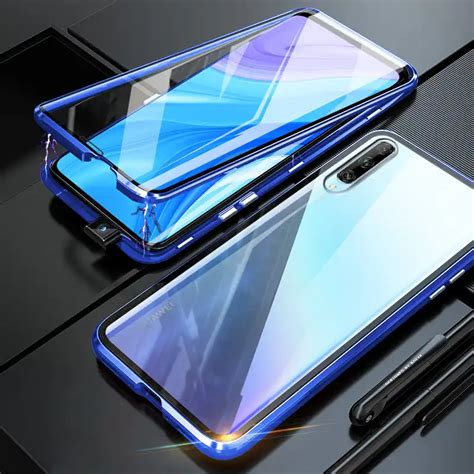 Bumper Case For Huawei Y9S Case Metal Magnetic 360 Full Dual Tempered