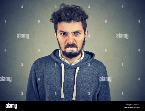 Angry man face hi-res stock photography and images - Alamy