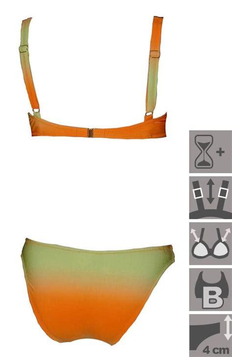 Push up Bikini mit Bügel A B Cups