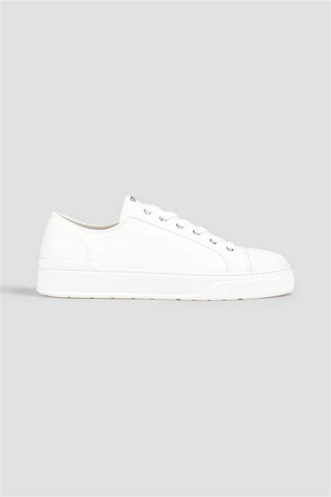 STUART WEITZMAN Sammy twill sneakers | THE OUTNET