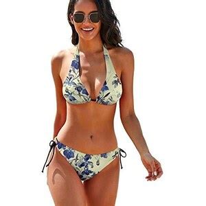 Generic Il Bikini Delle Donne Mette I Costumi Da Bagno Sexy Del Triangolo Del Legame Del Halter
