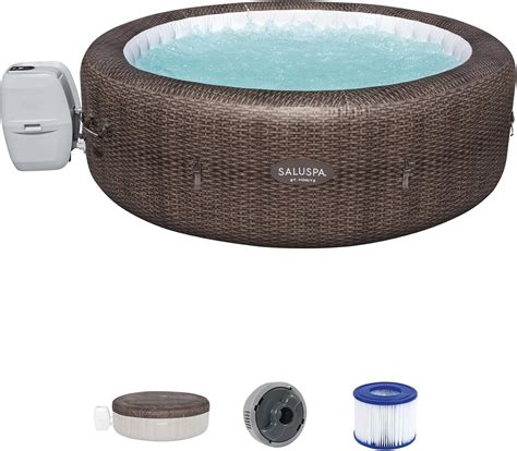 Amazon Bestway Saluspa St Moritz Airjet To Person Inflatable Hot Tub Round Portable