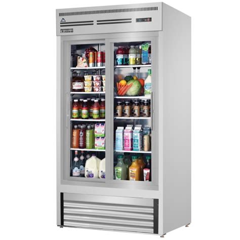 Everest Refrigeration Emgr33 Ss 39 38 Stainless Steel Double Sliding