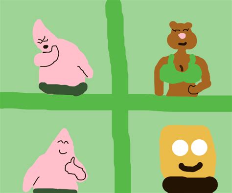 Gay Patrick From SpongeBob Drawception