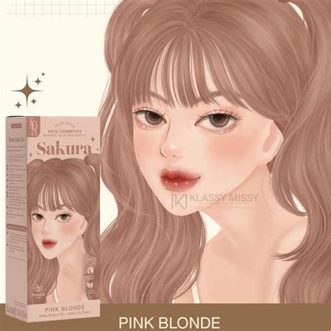 Kota Cosmetics Hair Color Cream Sakura Pink Blonde