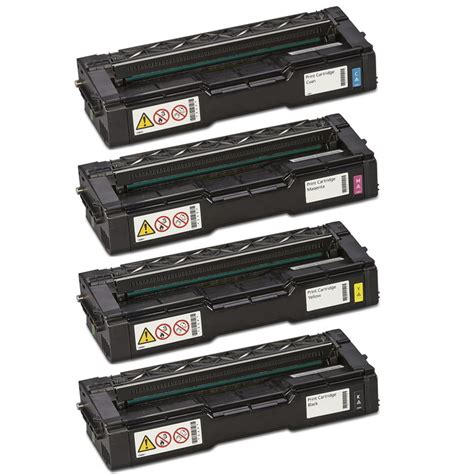 Ricoh SP C252 Toner Bundle Pack - 4 Cartridges - Compatible