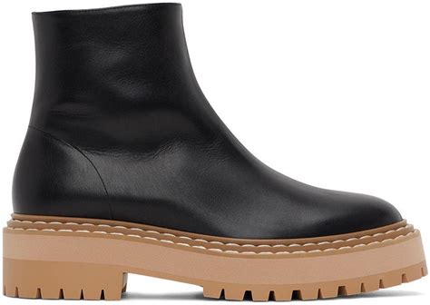 Proenza Schouler Black Lug Sole Platform Boots Lyst