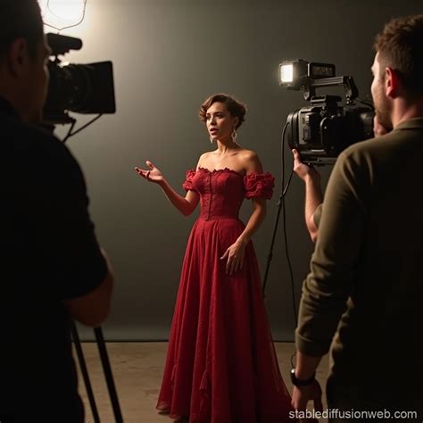 Latina Actress On Film Set Stable Diffusion Online
