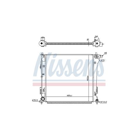 Radiateur NISSENS 606098 | MonPetitMécano