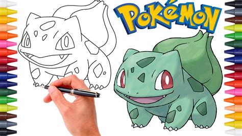 Comment Dessiner Le PokÉmon Bulbizarre Bulbasaur Facilement 001