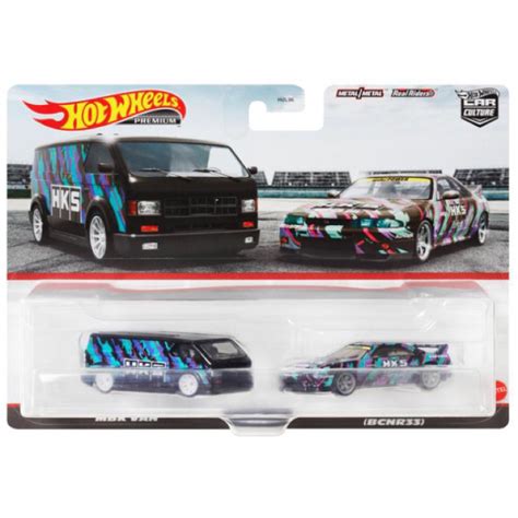 Hot Wheels Premium Pack Nissan Skyline Gtr R Mbk Van Hks Hkf Shopee Malaysia