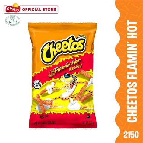 Cheetos Crunchy Flamin Hot Cheese Snacks G Shopee Singapore