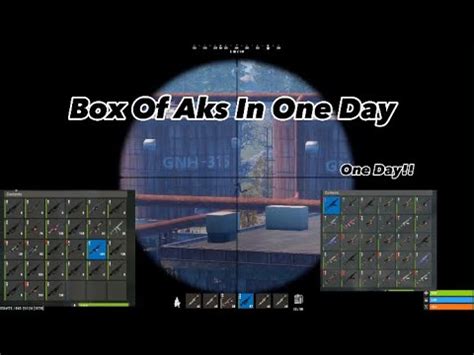 How Me And My Team Got A Box Of Aks In One Day Rust Console Edition