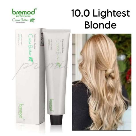 Premium Bremod 10 0 Lightest Blonde Cocoa Butter Hair Color With Oxidizer Set Shopee Malaysia