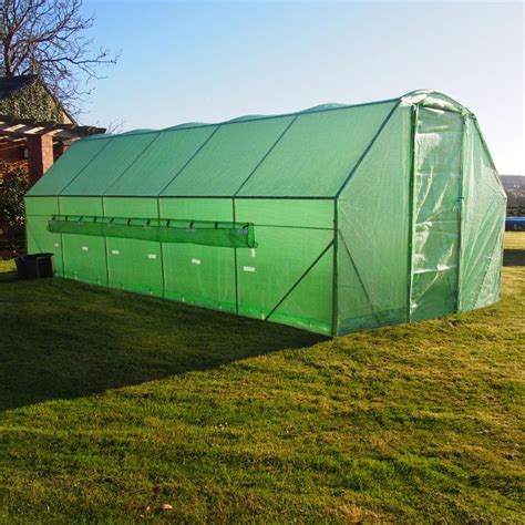 6m x 3m x 2m / 20ft Polytunnel | Chicken coop run, Garden greenhouse ...