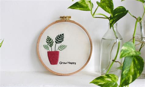 This Embroidery Project Is Sprouting Good Vibes Craftsy