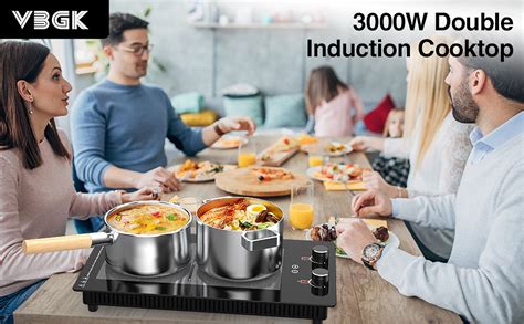 VBGK Double Induction Cooktop Induction Hot Plate 12 Inch Induction Stove Top With Rotary