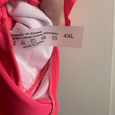 Pink Bikini Set Never Worn From Shein In Xl Depop