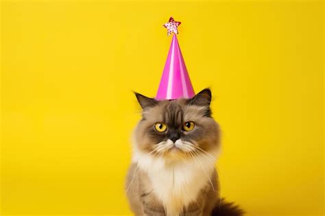 Premium Photo Purrfect Celebration Birthday Cat Card