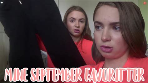 Vlog Mine September Favoritter Youtube