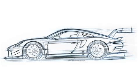 Porsche Rsr Design Sketch Car Hd Wallpaper Peakpx