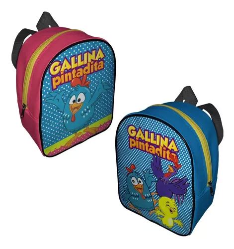 Mochilas Bolos Dulceros Gallina Pintadita Personalizadas Cuotas