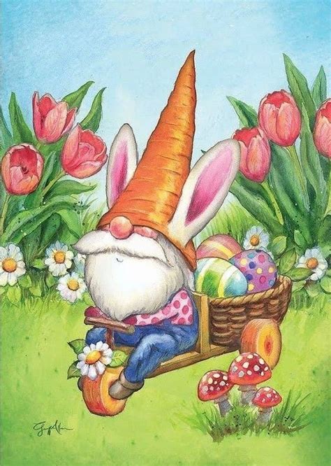 Pin By Kerrie Burtram On Gnomes Easter Gnome Pictures Gnome Garden