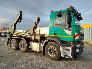 Iveco Ad Sx P Absetzkipper Vorlauf Lenkachse Skip Loader Truck For