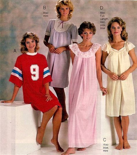 Frilly Nightgowns To Garfield Pajamas 1980s Women S Sleepwear Catalog Pages Flashbak Night