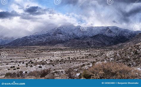 Snow In The Sandia Mountains Near Albuquerque Stock Photo Image 34582480